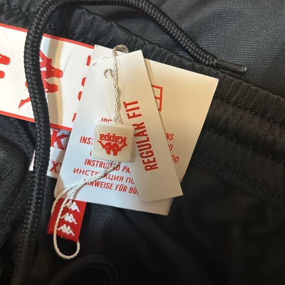 Kappa Men 222 Bandana Mercury Tracksuit jacket and pants black sage green XXL - Picture 13 of 15